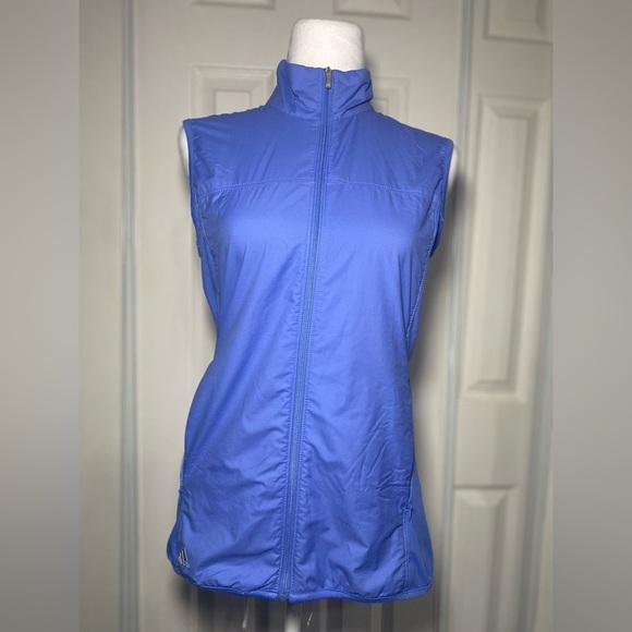 adidas Jackets & Blazers - Adidas Blue Loose Quarter Zip Vest